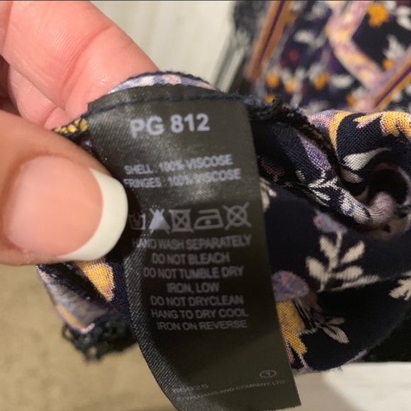 Anthology Fringed floral Tunic cover up size 20 - Picture 8 of 8